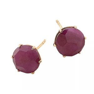 Ippolita NEW 18k Gold African Ruby Stud Earring